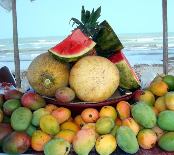 Fruit by the sea
